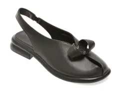 Pantofi IMAGE negri, 1603H30, din piele naturala imagine