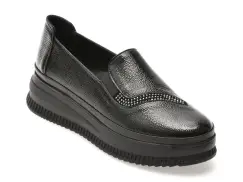 Pantofi IMAGE negri, 381126, din piele naturala lacuita imagine