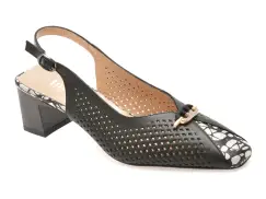 Pantofi IMAGE negri, 531251, din piele naturala imagine