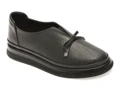 Pantofi IMAGE negri, 5503702, din piele naturala imagine