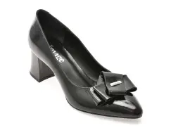 Pantofi IMAGE negri, 619138, din piele naturala lacuita imagine
