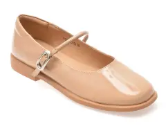 Pantofi IMAGE nude, V732G23, din piele naturala lacuita imagine