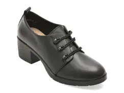 Pantofi KARISMA negri, WB60021, din piele naturala imagine
