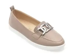 Pantofi KELIK gri, EV2875, din piele naturala imagine