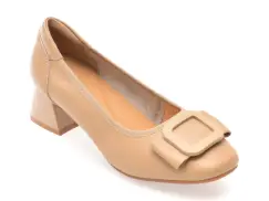 Pantofi LAVIA PASSINI nude, 8005, din piele naturala imagine
