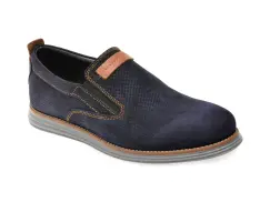 Pantofi OTTER bleumarin, A35, din nabuc imagine