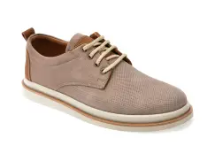 Pantofi OTTER gri, 2131, din nabuc imagine