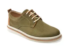 Pantofi OTTER kaki, 2131, din nabuc imagine