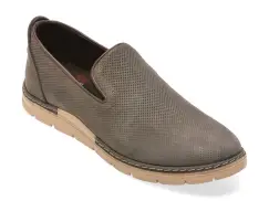 Pantofi OTTER kaki, E1972, din nabuc imagine