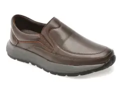 Pantofi OTTER maro, DD7015, din piele naturala imagine