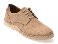 Pantofi OTTER maro, E1971, din nabuc imagine