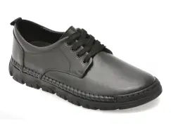 Pantofi OTTER negri, DD1106, din piele naturala imagine