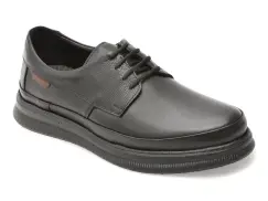 Pantofi OTTER negri, DD506, din piele naturala imagine