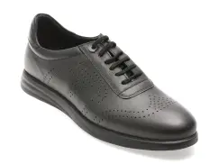 Pantofi OTTER negri, E881, din piele naturala imagine