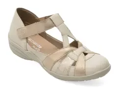 Pantofi REMONTE bej, R7601, din piele naturala imagine