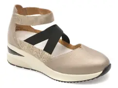 Pantofi REMONTE gri, D2411, din piele naturala imagine