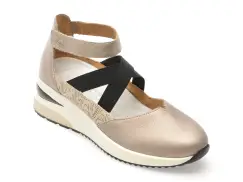 Pantofi REMONTE gri, D2411, din piele naturala imagine