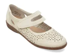 Pantofi RIEKER albi, 47675, din piele naturala imagine