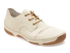 Pantofi RIEKER albi, 55920, din piele ecologica imagine