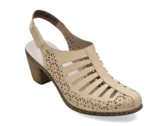 Pantofi RIEKER bej, 40959, din piele naturala imagine