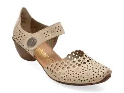 Pantofi RIEKER bej, 43753, din piele naturala imagine