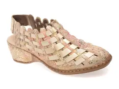 Pantofi RIEKER bej, 47156, din piele ecologica imagine