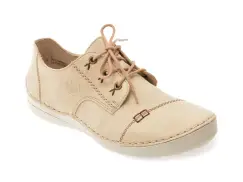 Pantofi RIEKER bej, 52520, din piele ecologica imagine