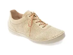 Pantofi RIEKER bej, 52546, din piele ecologica imagine