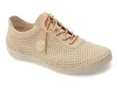 Pantofi RIEKER bej, 52546, din piele ecologica imagine