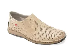 Pantofi RIEKER bej, 5297, din piele naturala imagine