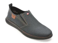 Pantofi RIEKER bleumarin, 10452, din piele naturala imagine