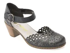 Pantofi RIEKER bleumarin, 40902, din piele naturala imagine