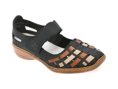 Pantofi RIEKER bleumarin, 41369, din piele naturala imagine