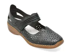 Pantofi RIEKER bleumarin, 41399, din piele naturala imagine
