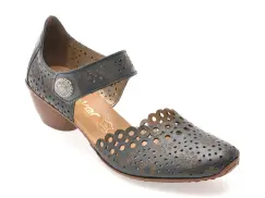Pantofi RIEKER bleumarin, 43753, din piele naturala imagine