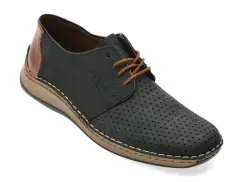 Pantofi RIEKER bleumarin, 5226, din piele naturala imagine
