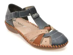 Pantofi RIEKER bleumarin, M1655, din piele ecologica imagine