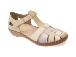 Pantofi RIEKER gri, 45869, din piele naturala imagine