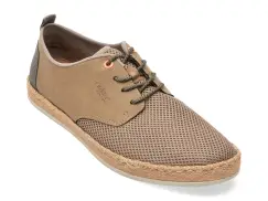 Pantofi RIEKER gri, B2648, din material textil imagine