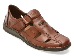 Pantofi RIEKER maro, 5284, din piele naturala imagine