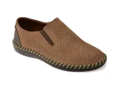 Pantofi RIEKER maro, B2460, din piele naturala imagine