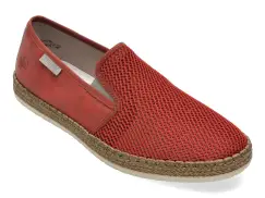 Pantofi RIEKER rosii, B5265, din material textil imagine