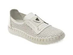 Pantofi ROMAX albi, 116, din piele naturala imagine
