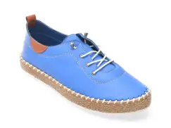 Pantofi SHOOZY albastri, EV30106, din piele naturala imagine