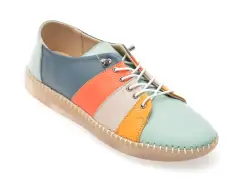 Pantofi SHOOZY verzi, EV2872, din piele naturala imagine