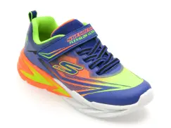 Pantofi SKECHERS albastri, FLEX-GLOW ULTRA, din material textil imagine