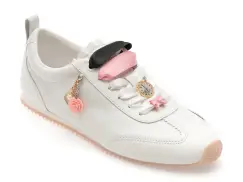 Pantofi sport ALDO albi, PRINCESS SNEAKER 100, din piele naturala imagine