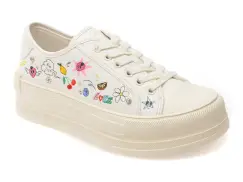 Pantofi sport ALDO albi, RAYES 185, din piele ecologica imagine
