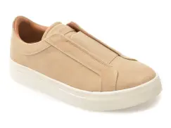 Pantofi sport ALDO bej, AUREN 271, din piele intoarsa imagine