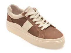 Pantofi sport ALDO maro, 14121879, din piele intoarsa si mterial textil imagine